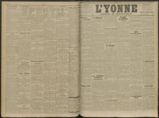 2 vues - L\'Yonne, journal du département, n° 201, jeudi 20 août 1914 (ouvre la visionneuse)