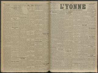 2 vues - L\'Yonne, journal du département, n° 212, mercredi 2 septembre 1914 (ouvre la visionneuse)