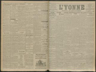 2 vues - L\'Yonne, journal du département, n° 256, vendredi 23 octobre 1914 (ouvre la visionneuse)