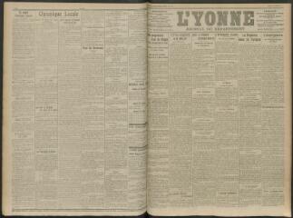 2 vues - L\'Yonne, journal du département, n° 265, mardi 3 novembre 1914 (ouvre la visionneuse)