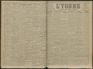 2 vues - L\'Yonne, journal du département, n° 266, mercredi 4 novembre 1914 (ouvre la visionneuse)