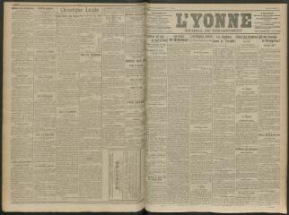 2 vues - L\'Yonne, journal du département, n° 267, jeudi 5 novembre 1914 (ouvre la visionneuse)