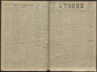 2 vues - L\'Yonne, journal du département, n° 274, vendredi 13 novembre 1914 (ouvre la visionneuse)