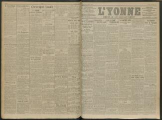 2 vues - L\'Yonne, journal du département, n° 282, lundi 23 novembre 1914 (ouvre la visionneuse)