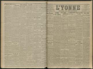 2 vues - L\'Yonne, journal du département, n° 286, vendredi 27 novembre 1914 (ouvre la visionneuse)