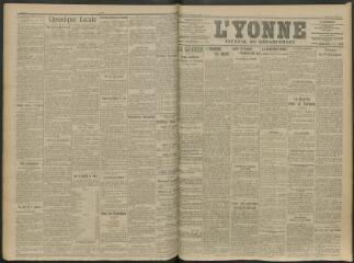 2 vues - L\'Yonne, journal du département, n° 288, lundi 30 novembre 1914 (ouvre la visionneuse)