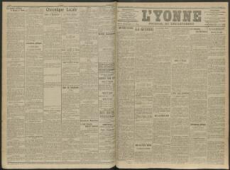 2 vues - L\'Yonne, journal du département, n° 304, vendredi 18 décembre 1914 (ouvre la visionneuse)