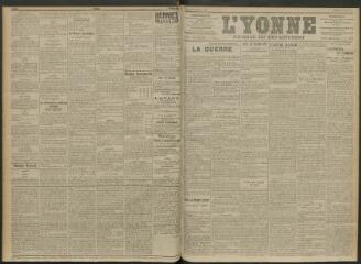3 vues - L\'Yonne, journal du département, n° 30, vendredi 5 février 1915 (ouvre la visionneuse)