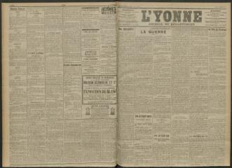 3 vues - L\'Yonne, journal du département, n° 32, lundi 8 février 1915 (ouvre la visionneuse)