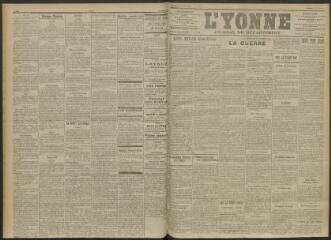 3 vues - L\'Yonne, journal du département, n° 36, vendredi 12 février 1915 (ouvre la visionneuse)