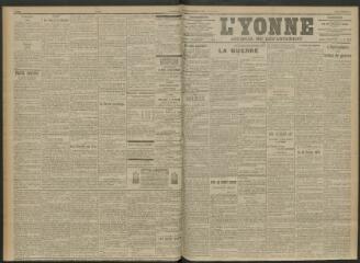 3 vues - L\'Yonne, journal du département, n° 38, lundi 15 février 1915 (ouvre la visionneuse)