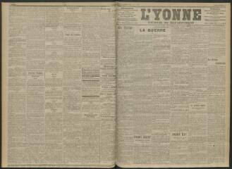 3 vues - L\'Yonne, journal du département, n° 41, samedi 20 février 1915 (ouvre la visionneuse)