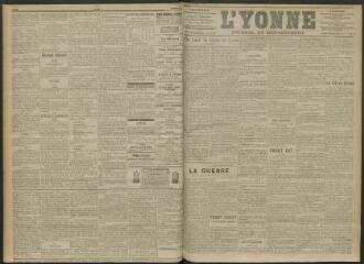 3 vues - L\'Yonne, journal du département, n° 48, lundi 1 mars 1915 (ouvre la visionneuse)