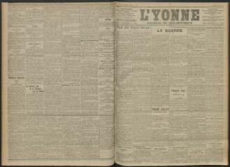 3 vues - L\'Yonne, journal du département, n° 76, samedi 3 avril 1915 (ouvre la visionneuse)