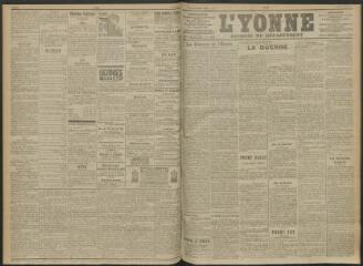 3 vues - L\'Yonne, journal du département, n° 82, lundi 12 avril 1915 (ouvre la visionneuse)