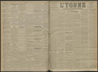 3 vues - L\'Yonne, journal du département, n° 83, mardi 13 avril 1915 (ouvre la visionneuse)