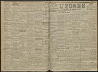 3 vues - L\'Yonne, journal du département, n° 84, mercredi 14 avril 1915 (ouvre la visionneuse)
