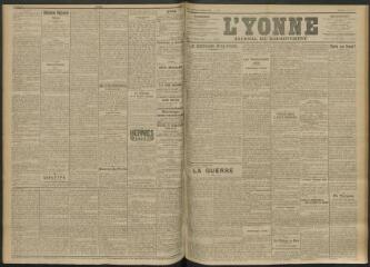3 vues - L\'Yonne, journal du département, n° 136, vendredi 18 juin 1915 (ouvre la visionneuse)
