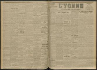 3 vues - L\'Yonne, journal du département, n° 162, jeudi 15 juillet 1915 (ouvre la visionneuse)