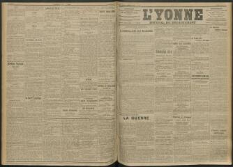 3 vues - L\'Yonne, journal du département, n° 168, jeudi 22 juillet 1915 (ouvre la visionneuse)