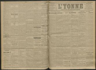 3 vues - L\'Yonne, journal du département, n° 204, jeudi 2 septembre 1915 (ouvre la visionneuse)