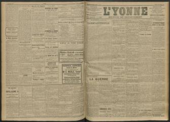 3 vues - L\'Yonne, journal du département, n° 213, lundi 13 septembre 1915 (ouvre la visionneuse)