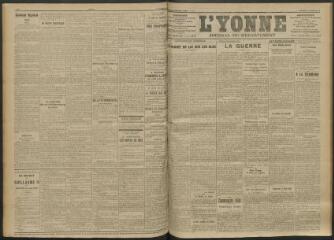 3 vues - L\'Yonne, journal du département, n° 217, vendredi 17 septembre 1915 (ouvre la visionneuse)