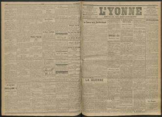 3 vues - L\'Yonne, journal du département, n° 220, mardi 21 septembre 1915 (ouvre la visionneuse)