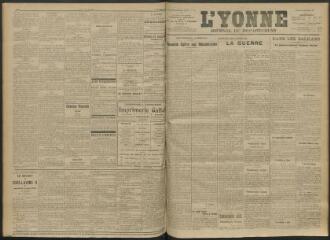 3 vues - L\'Yonne, journal du département, n° 226, mardi 28 septembre 1915 (ouvre la visionneuse)