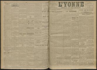 3 vues - L\'Yonne, journal du département, n° 228, jeudi 30 septembre 1915 (ouvre la visionneuse)
