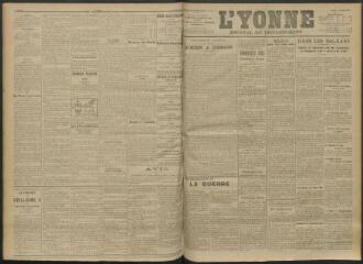 3 vues - L\'Yonne, journal du département, n° 230, samedi 2 octobre 1915 (ouvre la visionneuse)