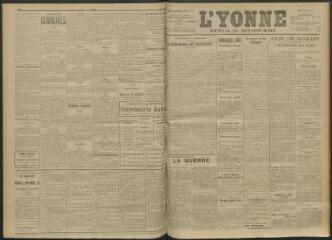 3 vues - L\'Yonne, journal du département, n° 232, mardi 5 octobre 1915 (ouvre la visionneuse)