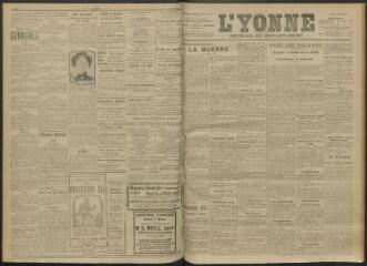3 vues - L\'Yonne, journal du département, n° 237, lundi 11 octobre 1915 (ouvre la visionneuse)
