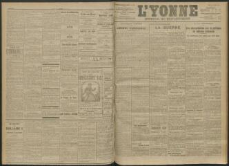 3 vues - L\'Yonne, journal du département, n° 238, jeudi 14 octobre 1915 (ouvre la visionneuse)