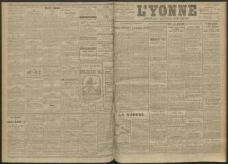 3 vues - L\'Yonne, journal du département, n° 239, vendredi 15 octobre 1915 (ouvre la visionneuse)