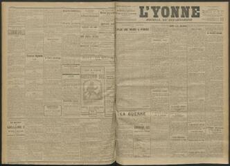 3 vues - L\'Yonne, journal du département, n° 244, jeudi 21 octobre 1915 (ouvre la visionneuse)