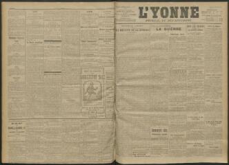 3 vues - L\'Yonne, journal du département, n° 246, samedi 23 octobre 1915 (ouvre la visionneuse)