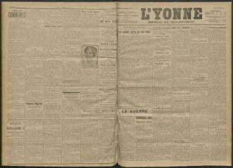 3 vues - L\'Yonne, journal du département, n° 250, jeudi 28 octobre 1915 (ouvre la visionneuse)