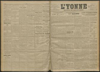 3 vues - L\'Yonne, journal du département, n° 252, samedi 30 octobre 1915 (ouvre la visionneuse)