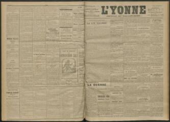 3 vues - L\'Yonne, journal du département, n° 254, mardi 2 novembre 1915 (ouvre la visionneuse)