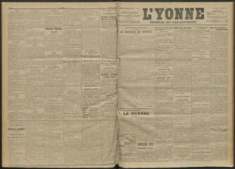 3 vues - L\'Yonne, journal du département, n° 258, vendredi 5 novembre 1915 (ouvre la visionneuse)