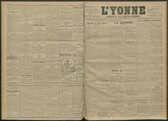 3 vues - L\'Yonne, journal du département, n° 257, samedi 6 novembre 1915 (ouvre la visionneuse)