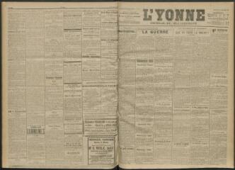 3 vues - L\'Yonne, journal du département, n° 264, lundi 15 novembre 1915 (ouvre la visionneuse)