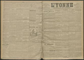 3 vues - L\'Yonne, journal du département, n° 265, mardi 16 novembre 1915 (ouvre la visionneuse)