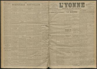 3 vues - L\'Yonne, journal du département, n° 267, jeudi 18 novembre 1915 (ouvre la visionneuse)