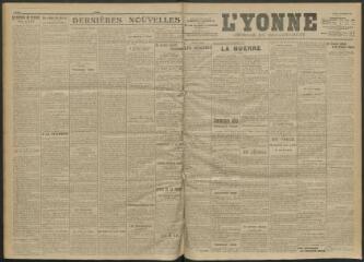 3 vues - L\'Yonne, journal du département, n° 271, lundi 22 novembre 1915 (ouvre la visionneuse)
