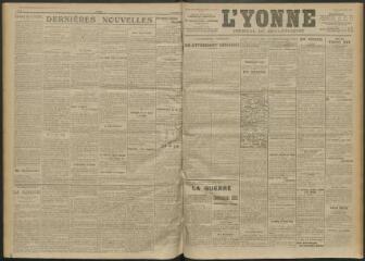 3 vues - L\'Yonne, journal du département, n° 272, mardi 23 novembre 1915 (ouvre la visionneuse)