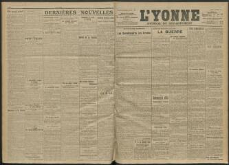3 vues - L\'Yonne, journal du département, n° 283, mardi 7 décembre 1915 (ouvre la visionneuse)