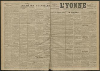 3 vues - L\'Yonne, journal du département, n° 287, samedi 11 décembre 1915 (ouvre la visionneuse)