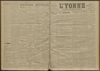 3 vues - L\'Yonne, journal du département, n° 288, dimanche 12 décembre 1915 (ouvre la visionneuse)